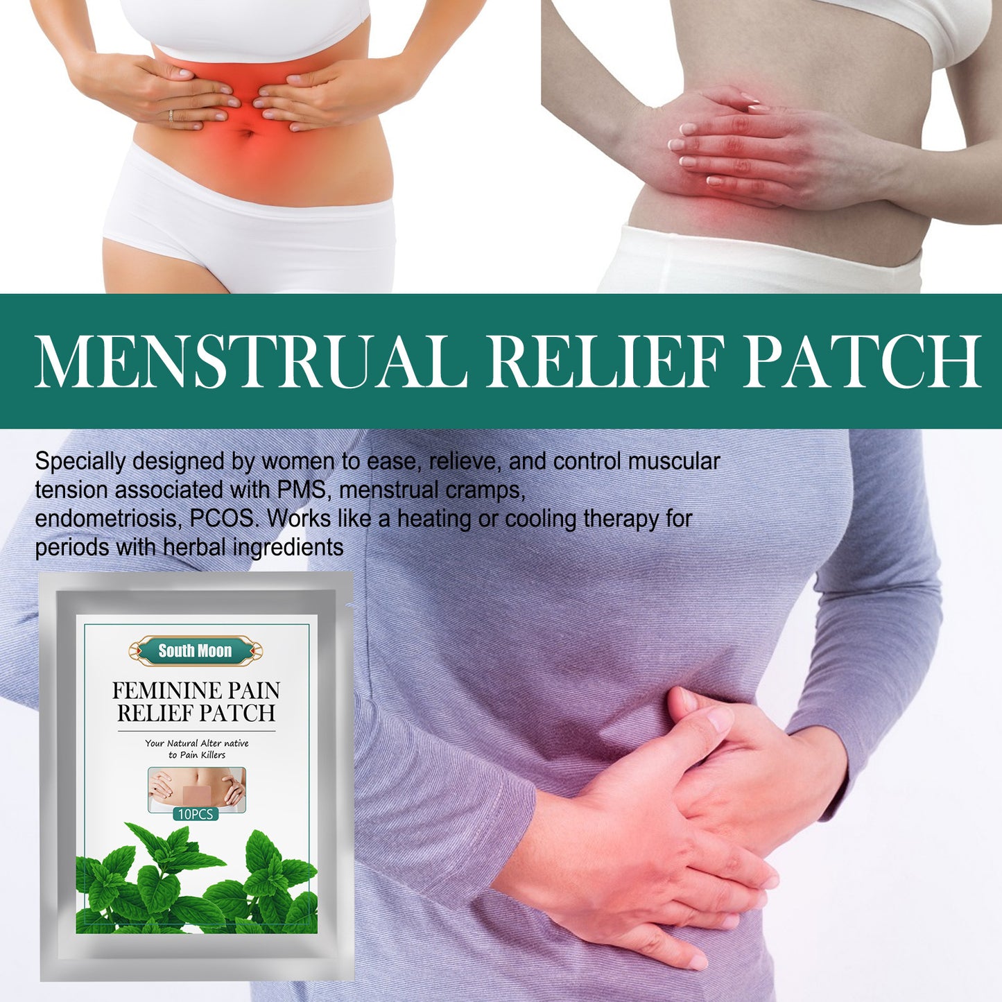 Menstrual Cramps Pain Relief Stomach Physiotherapy Patch