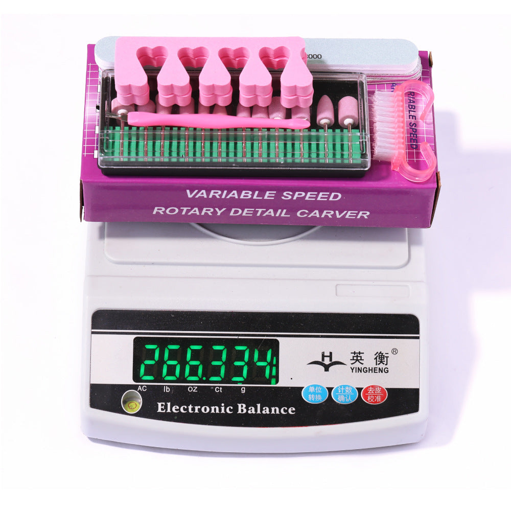 Nail Polishing Machine Portable Mini Electric Nail Beauty Tool Set