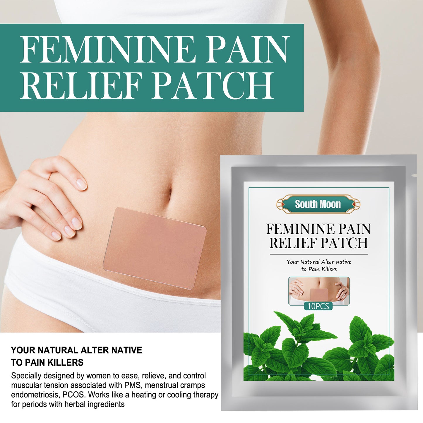 Menstrual Cramps Pain Relief Stomach Physiotherapy Patch