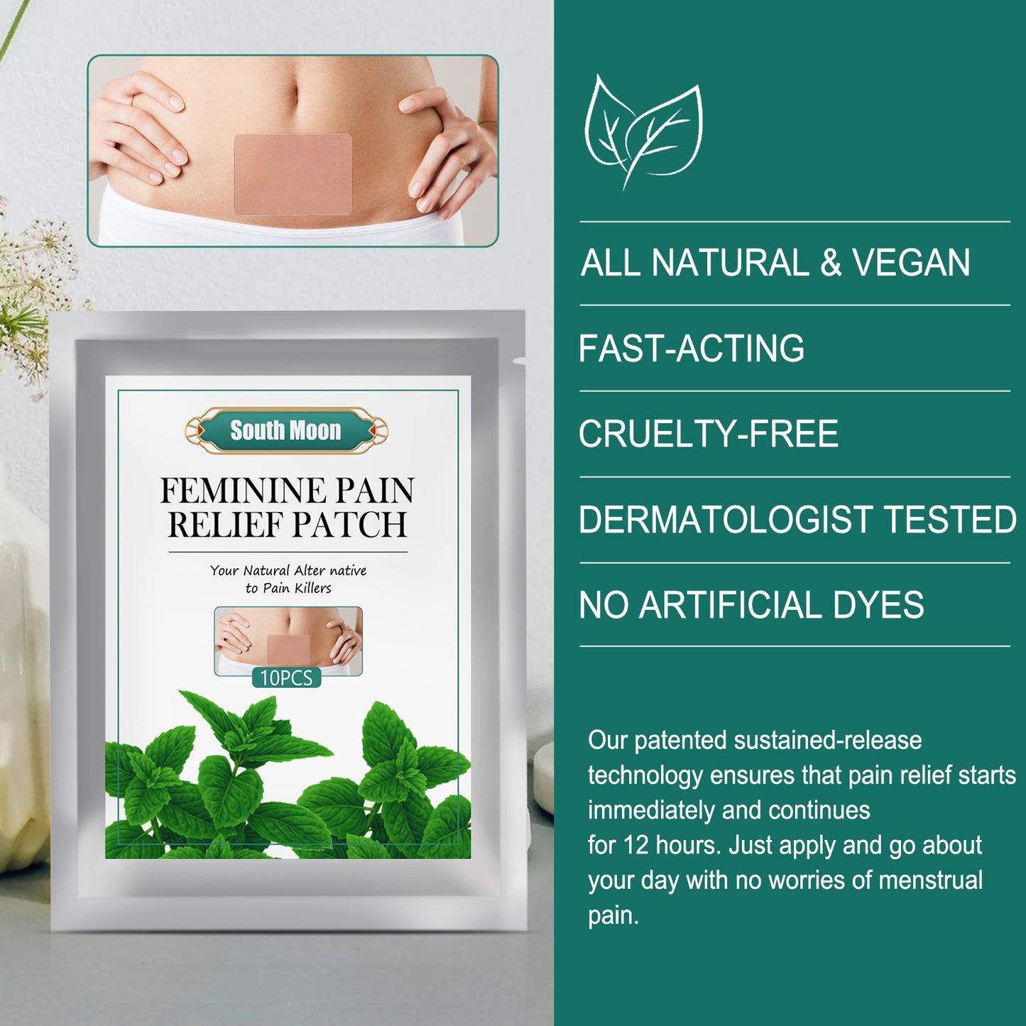 Menstrual Cramps Pain Relief Stomach Physiotherapy Patch